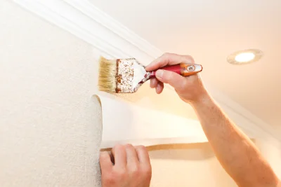 Pose de papier peint à Ruppes — revêtements muraux et toiles de verre